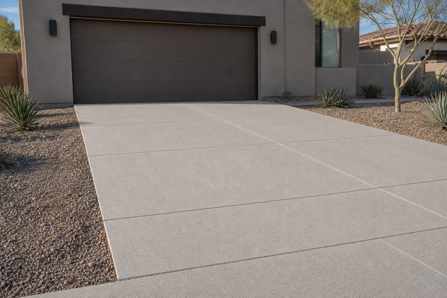 Driveway refresh: tire marks and dust → clean approach after