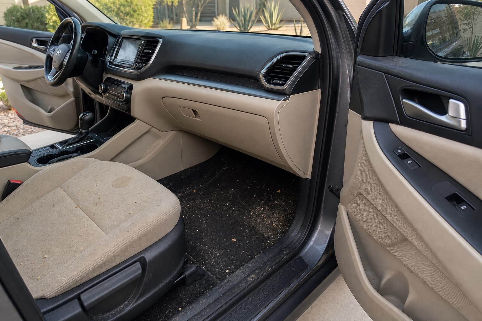 Interior reset: daily-driver buildup → clean cabin before
